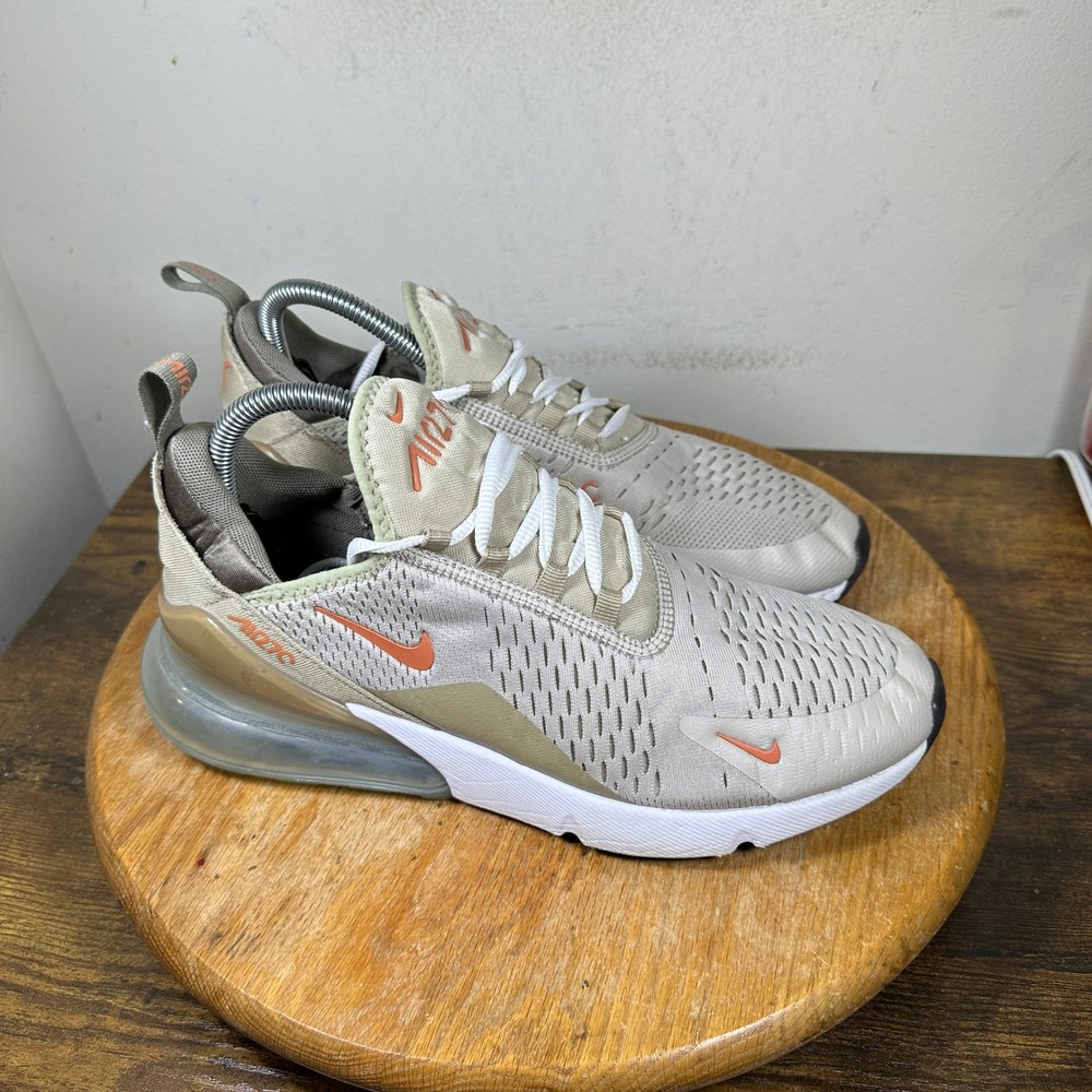 Nike Air Max 270 Sanddrift Orange Mens Sneakers DZ4396-200 Size 9